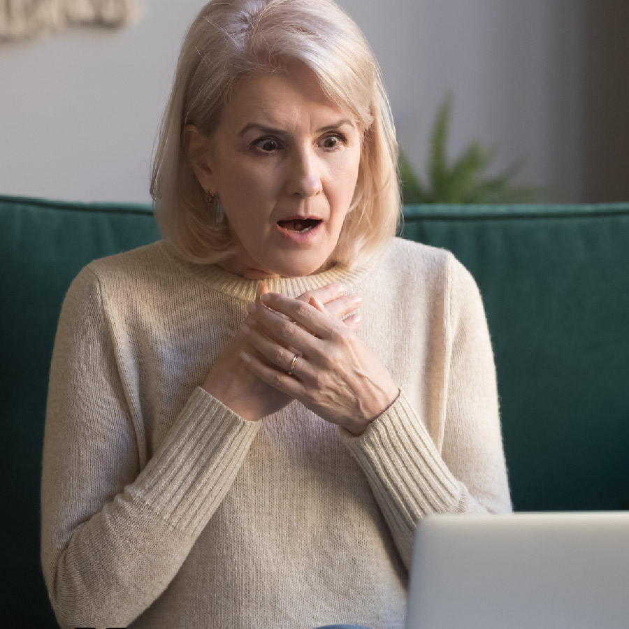 Woman with laptop